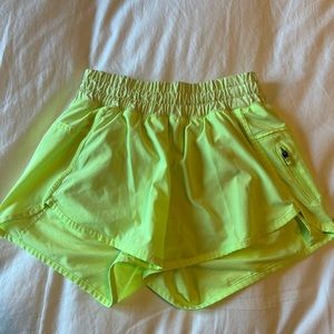 Lululemon Neon Yellow Shorts Size 4